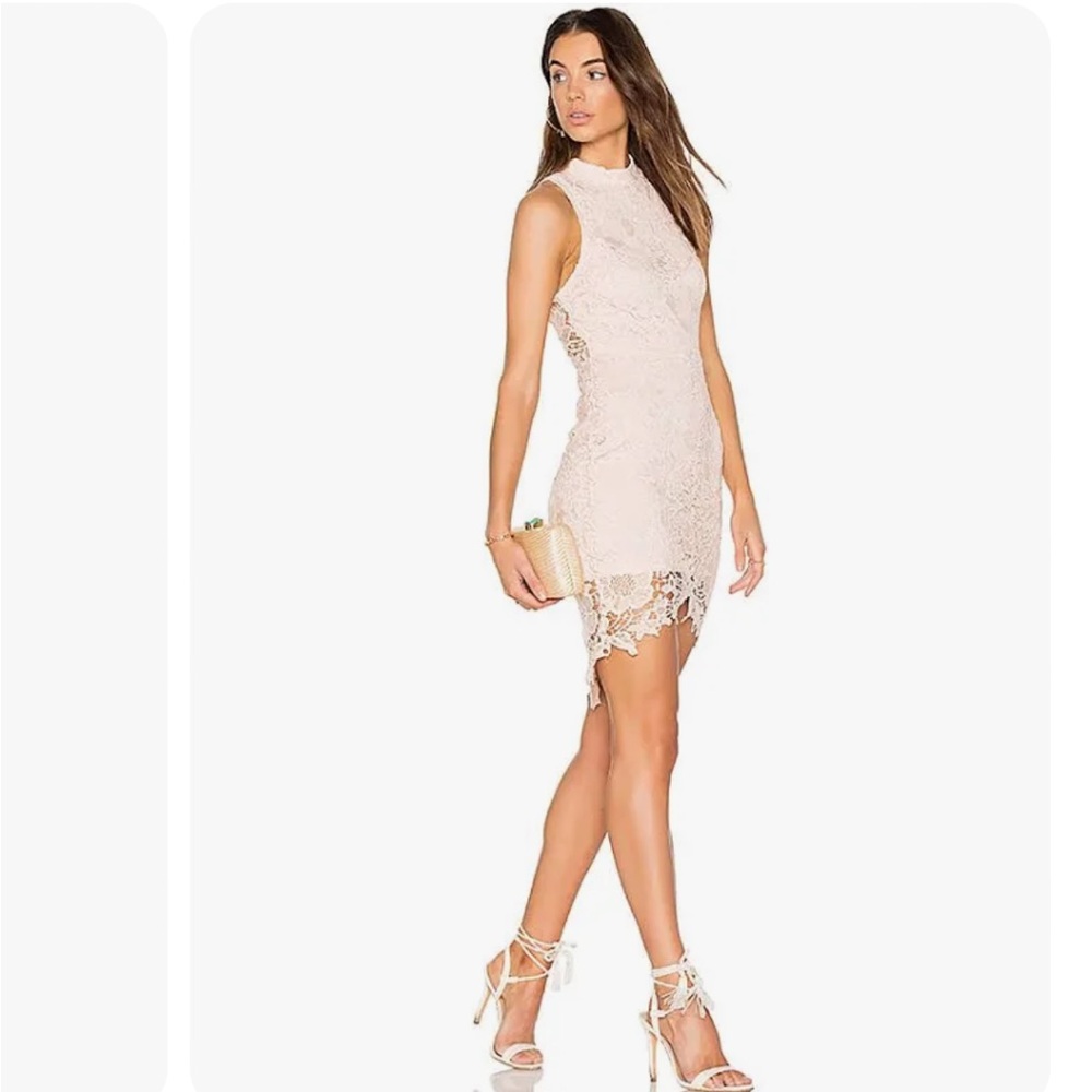 ASTR the label ‘Samantha’ floral lace embroidered cocktail  dress